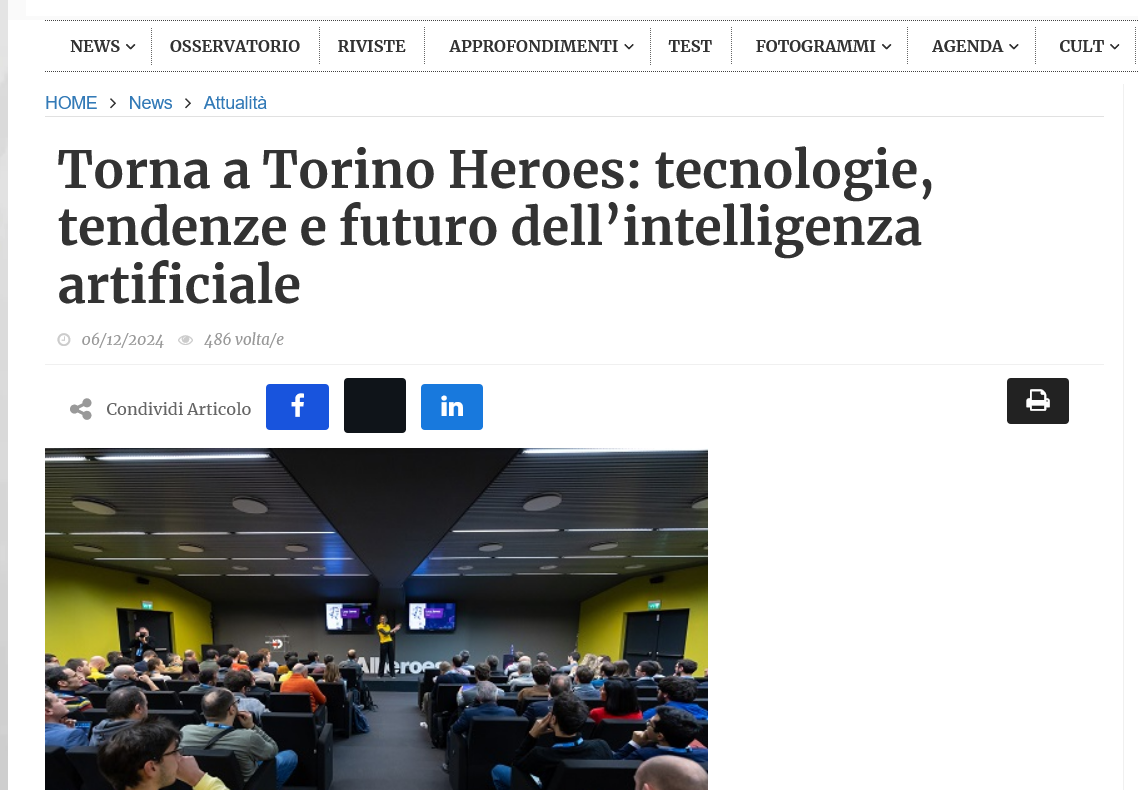 Torna a Torino Heroes tecnologie tendenze e futuro dell’inte